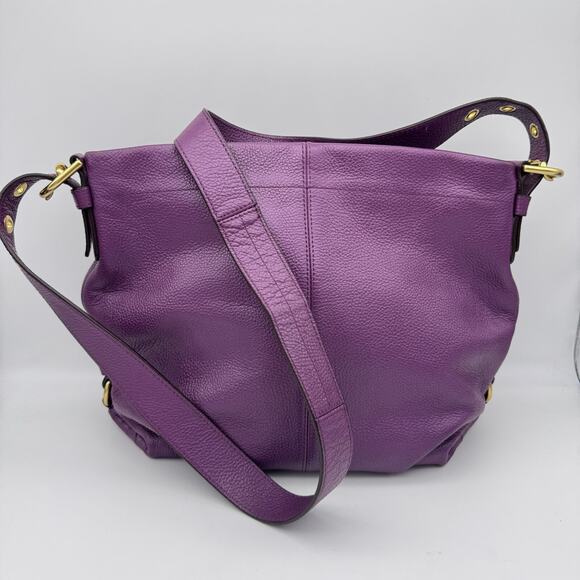 Coach Leather Duffle Bag Pebbled Convertible Shoulder Crossbody Purse 15064 - Picture 1 of 16